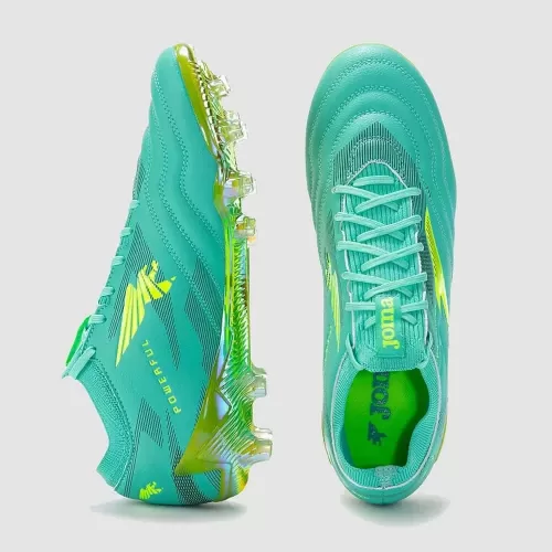 Soccer Cleats/ FG/ Turquoise/ POWERFUL CUP/ Joma