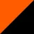 ORANGE FLUO/BLACK